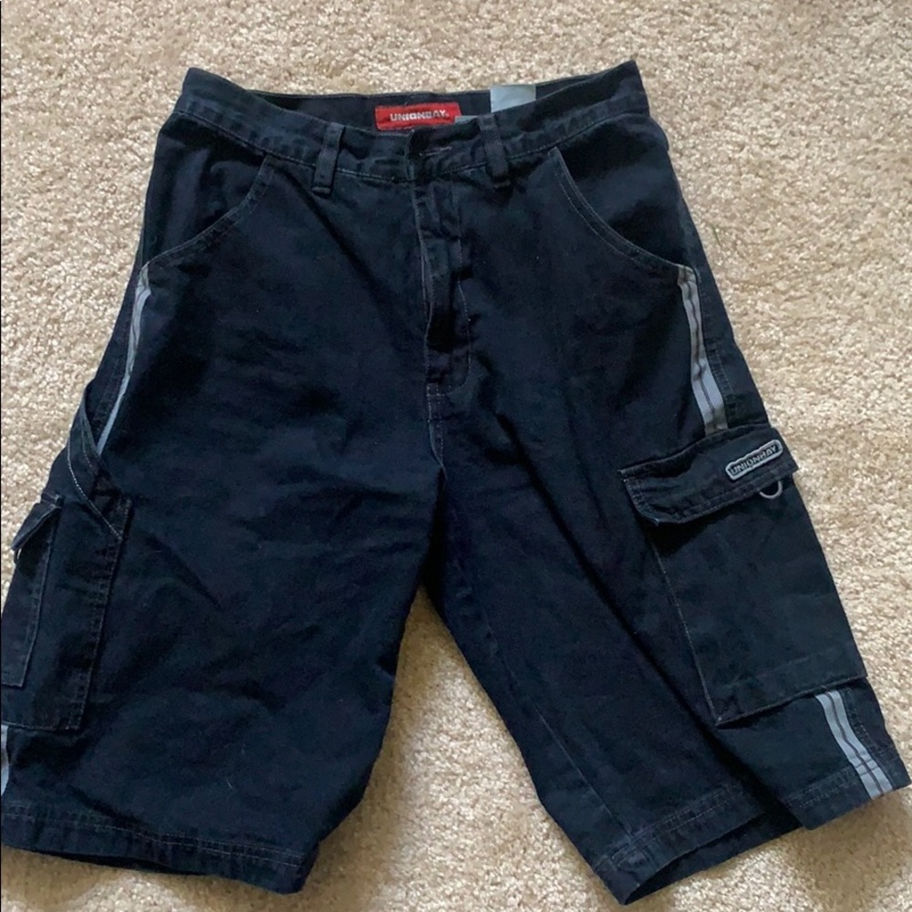 Vintage Navy Blue Cargo Shorts